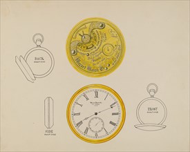 Gold Watch and Frame, c. 1936.