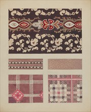 Materials from Quilt, c. 1937.