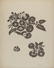 Embroidered Flower Motif, 1941.