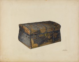 Leather Covered Trunk, c. 1939.
