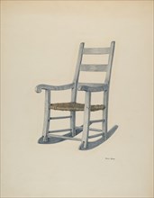 Hickory Rocking Chair, c. 1940.
