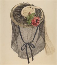 Lace and Straw Bonnet, c. 1940.