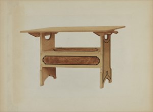 Pa. German Hutch Table, c. 1936. Creator: Rex F Bush.