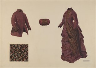 Gown, Coat, and Muff, 1935/1942.