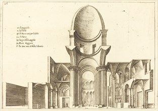Cross-Section of a Church, 1619.
