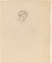 Study of a Girl's Head, c. 1858.