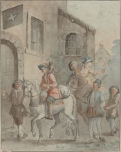 Arrival at an Inn, 18th century.