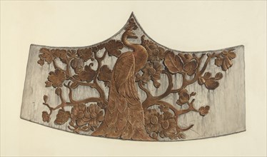 Peacock Stern Carving, 1935/1942.