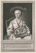 Madame Arlon Spinning Silk, 1739.