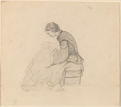 Study of a Girl Reading, c. 1858.
