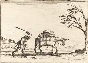 Peasant Whipping his Donkey, 1628.