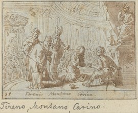 Tirenio, Montano and Carino, 1640.