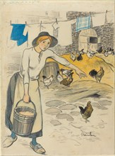 Fille de Ferme, 1896. [Farm girl].