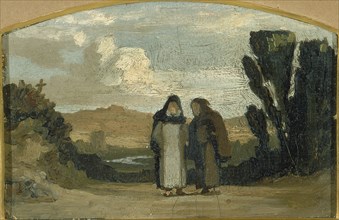 Monks on the Appian Way, ca. 1865.