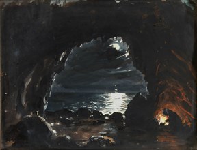 Cave Scene, mid-late 19th century.