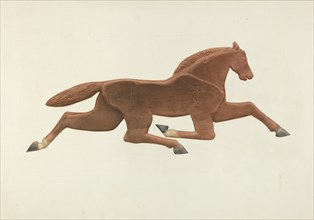 Wooden Horse Weather Vane, c. 1940.