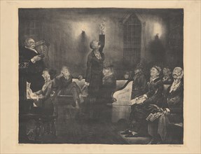Prayer Meeting, second stone, 1916.