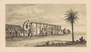 Mission San Gabriel Arcángel, 1883.
