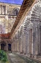 Cathedral Cloister at Le Puy, 1929.