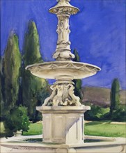 Marble Fountain in Italy, ca. 1907.