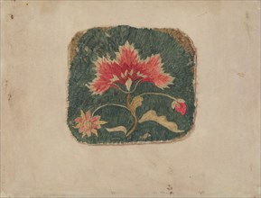Piece of Crewel Embroidery, c. 1936.