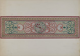 Mosaic Pattern in Doorstep, c. 1936.