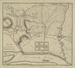 Plan of the Siege of Savannah, 1796.