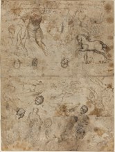 Sheet of Studies, late 16th century.