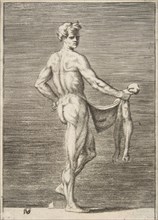 Flayed man seen from behind, 1531-76.