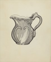 Silver Plated Water Pitcher, c. 1936.