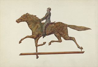 Weather Vane - Horse and Rider, 1937.