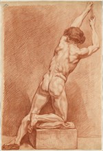 A Male Nude Seen from Behind, c.1760.