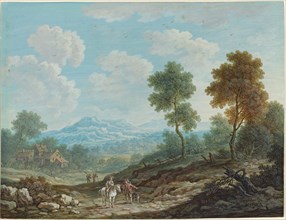 Travelers in a Broad Valley, c. 1750.