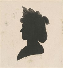 Unidentified Female Silhouette, 1797.