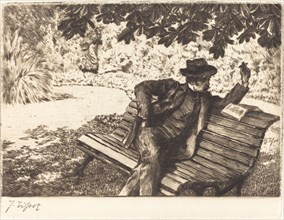 Denoisel Reading in the Garden, 1882.