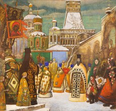 Easter procession. Private Collection.