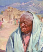 Antonio Concha, Old Man of Taos, 1924.