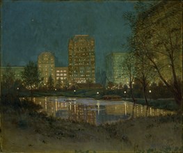 Central Park and the Plaza, 1917-1918.