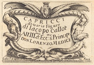 Title Page for "The Capricci", c. 1622.