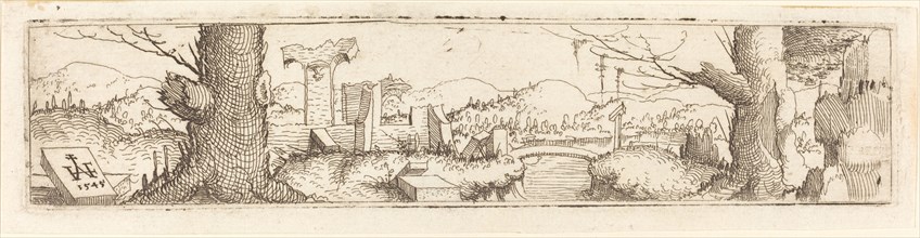 Landscape with a Brook and Ruins, 1545.