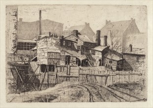 Untitled (Wooden House in City), 1880s.