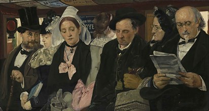 In an Omnibus, 1877. Private Collection.