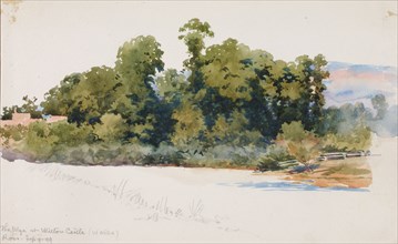 The Wye at Wilton Castle (Wales), 1899.