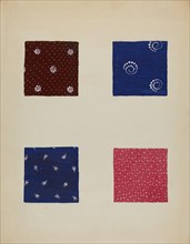Materials from Patchwork Quilt, c. 1936.