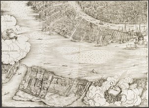 View of Venice [lower left block], 1500.