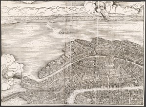 View of Venice [upper left block], 1500.