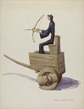 El Muerto Death Figure and Cart, c. 1937.