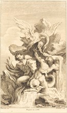 Two Tritons and a Swan, in or after 1736.