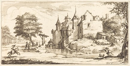 Chateau with a Drawbridge, 1635 or after.