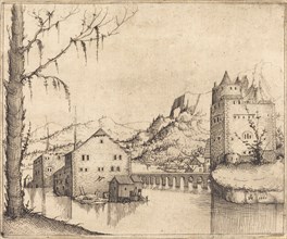 River Landscape with Two Buildings, 1545.
